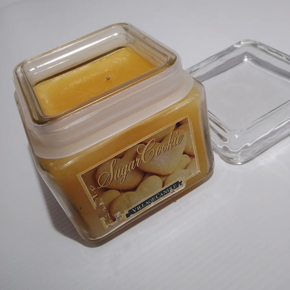 Sugar Cookie Village Candle RARE LIMITED EDITION Vintage Candles Candle Jars